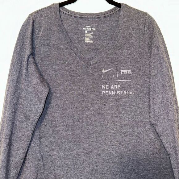 Nike Women’s Blue White Penn State Long Sleeve Shirt Size Large - Picture 3 of 10